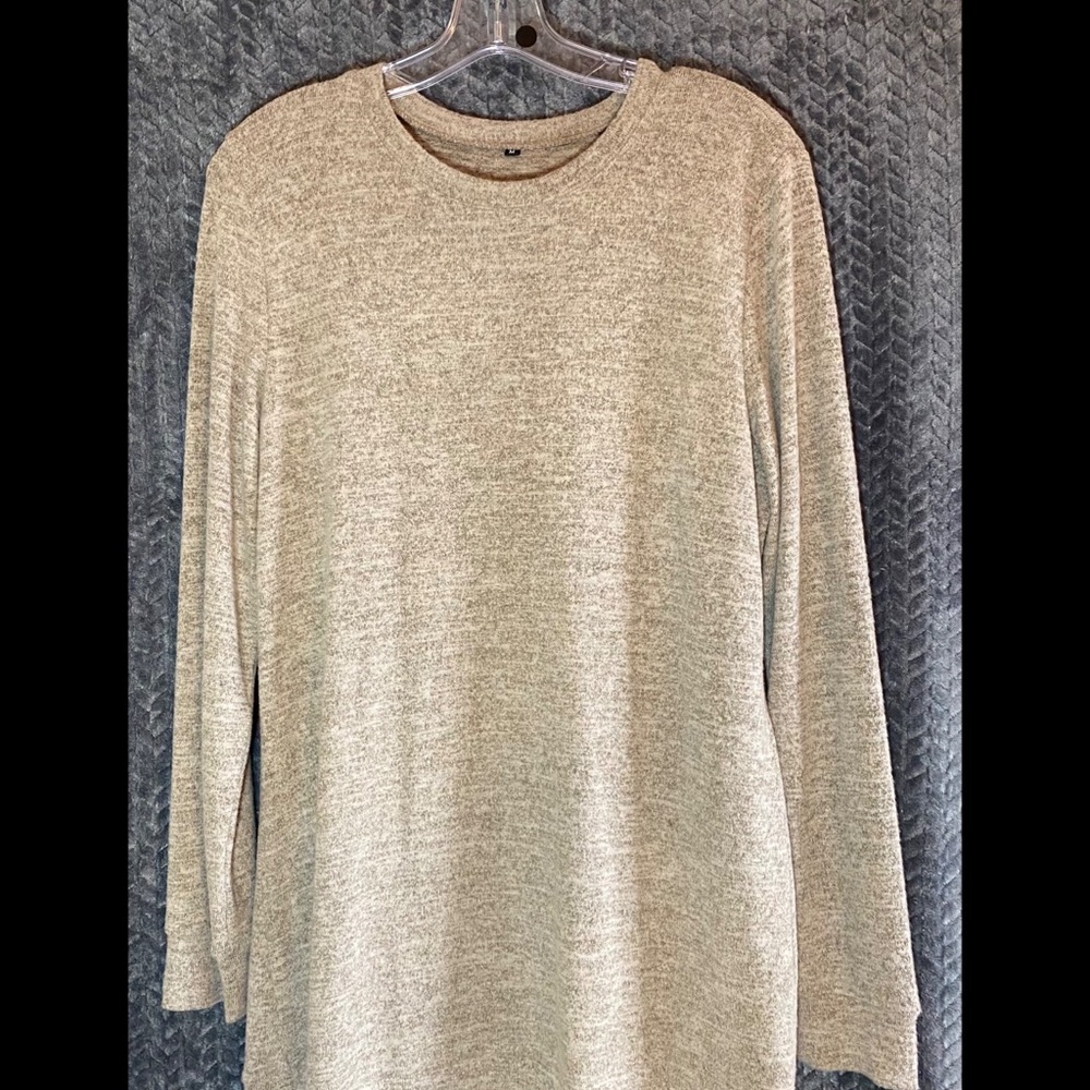 Cozy Beige Long Sleeve Sweater
